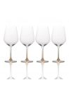 Set de 4 Copas de Vino Tinto Gianna - Ámbar