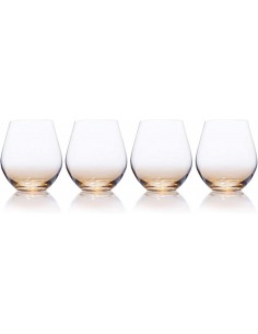 Set de 4 Vasos de Vino Gianna - Ámbar