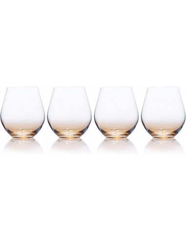 Set de 4 Vasos de Vino Gianna - Ámbar