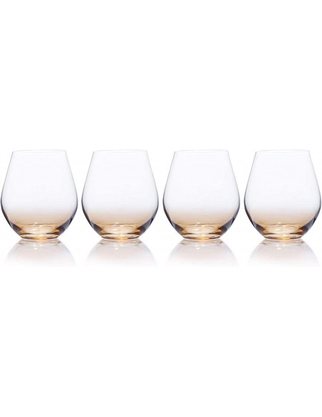 Set de 4 Vasos de Vino Gianna - Ámbar