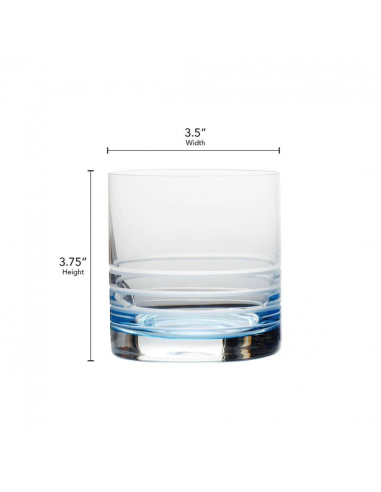 Set de 4 Vasos Old Fashioned Cal Blue Ombre