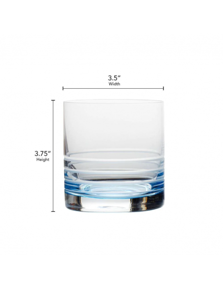 Set de 4 Vasos Old Fashioned Cal Blue Ombre