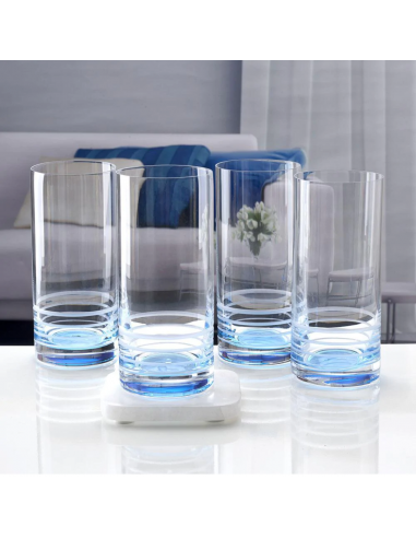 Set de 4 Vasos Highball Cal Blue Ombre