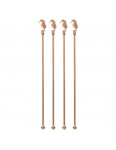 Set de 4 Mezcladores de Bebidas Caballitos - Bronce