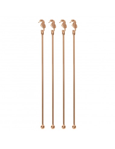 Set de 4 Mezcladores de Bebidas Caballitos - Bronce