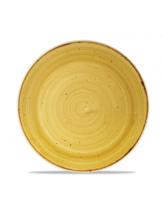 Plato Postre Stonecast - Mostaza