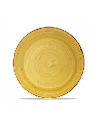 Plato Postre Stonecast - Mostaza
