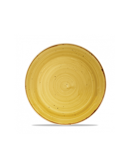 Plato Postre Stonecast - Mostaza