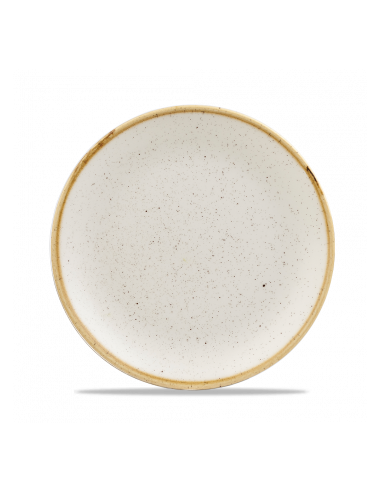 Plato Postre Stonecast - Blanco