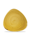 Plato Pan Triangular Stonecast - Mostaza