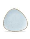 Plato Pan Triangular Stonecast - Azul Claro