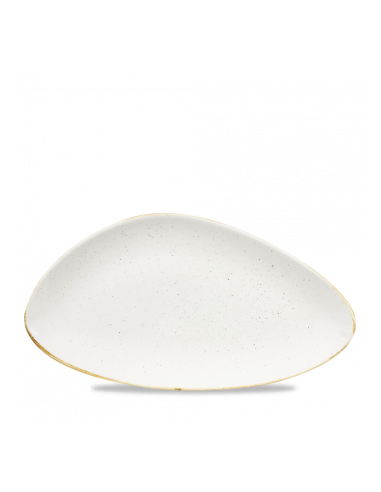 Platón Rectangular Triangular Stonecast - Blanco