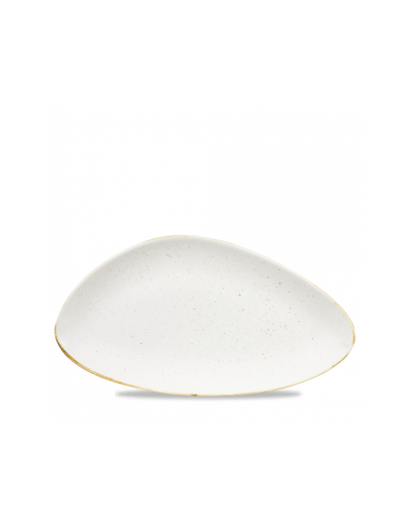 Platón Rectangular Triangular Stonecast - Blanco