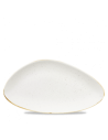 Platón Rectangular Triangular Stonecast - Blanco