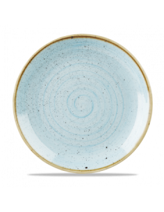 Plato Llano Stonecast - Azul Claro