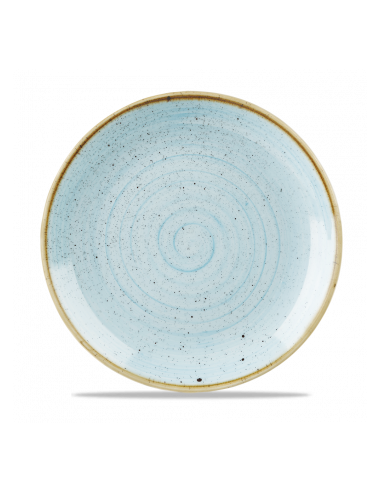 Plato Llano Stonecast - Azul Claro