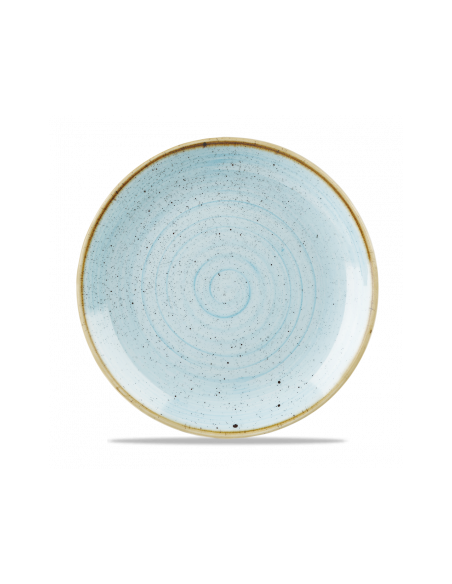 Plato Llano Stonecast - Azul Claro