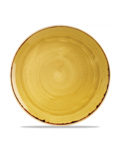 Plato Llano Stonecast - Mostaza