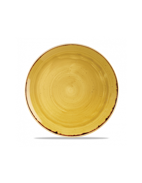 Plato Llano Stonecast - Mostaza