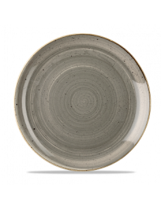 Plato Llano Stonecast - Gris