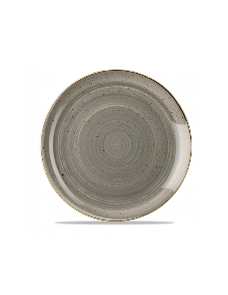 Plato Llano Stonecast - Gris
