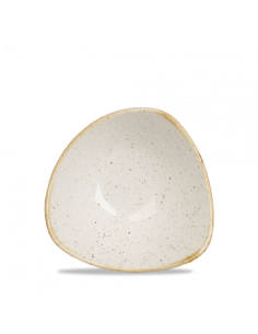 Bowl Individual Triangular Stonecast - Blanco