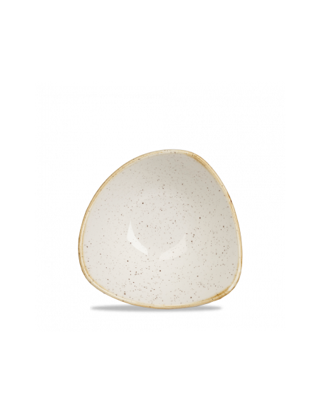 Bowl Individual Triangular Stonecast - Blanco