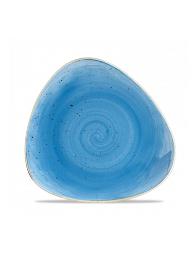 Plato de Postre Triangular Stonecast - Azul