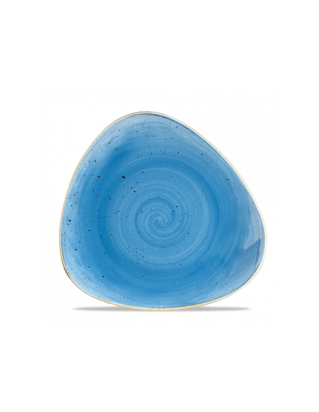 Plato de Postre Triangular Stonecast - Azul