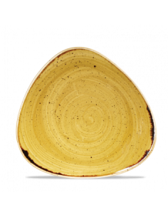 Plato de Postre Triangular Stonecast - Mostaza