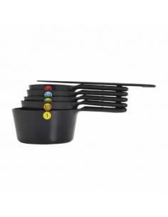 Set de 6 Tazas Medidoras - Negro