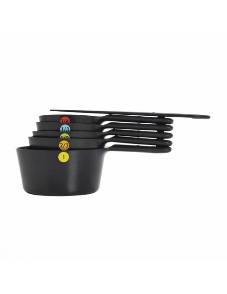 Set de 6 Tazas Medidoras - Negro