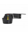 Set de 6 Tazas Medidoras - Negro
