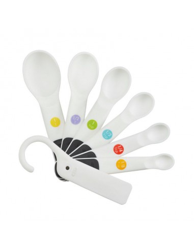 Set de 7 Cucharas Medidoras - Blanco