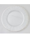 Set de 4 Platos Ray/Silver Rim Chargers