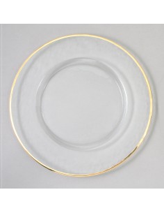 Set de 4 Platos Gold Rim Chargers