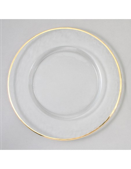 Set de 4 Platos Gold Rim Chargers
