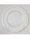 Set de 4 Platos Gold Rim Chargers