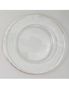 Set de 4 Platos Silver Rim Chargers