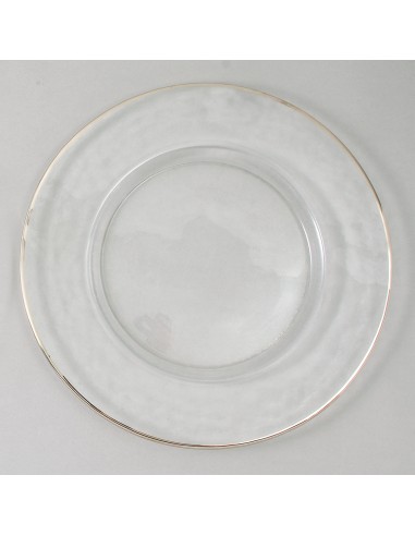 Set de 4 Platos Silver Rim Chargers