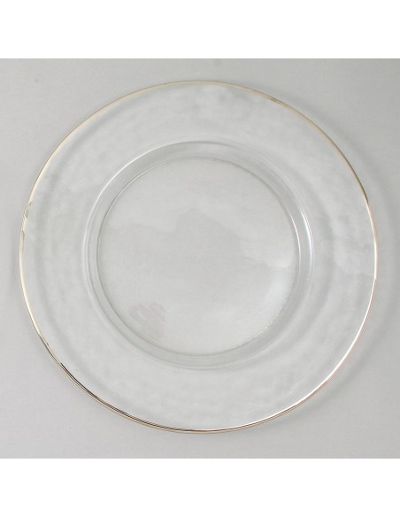 Set de 4 Platos Silver Rim Chargers