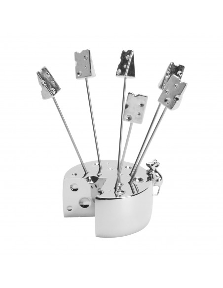 Set de 6 Mice Cheese Picks/Holders