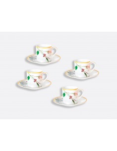 Set de 4 Tazas de Espresso Jardin Indien