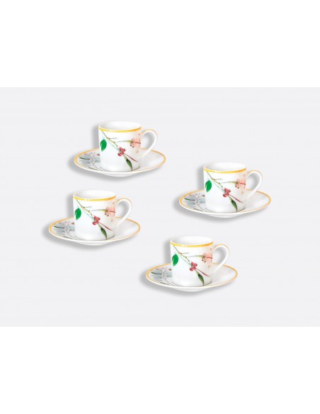 Set de 4 Tazas de Espresso Jardin Indien
