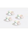 Set de 4 Tazas de Espresso Jardin Indien