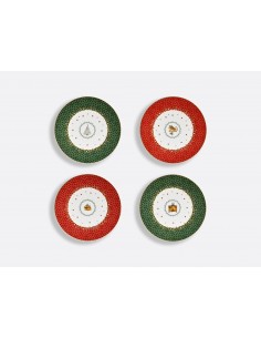 Set de 4 Platos de Postre Noël