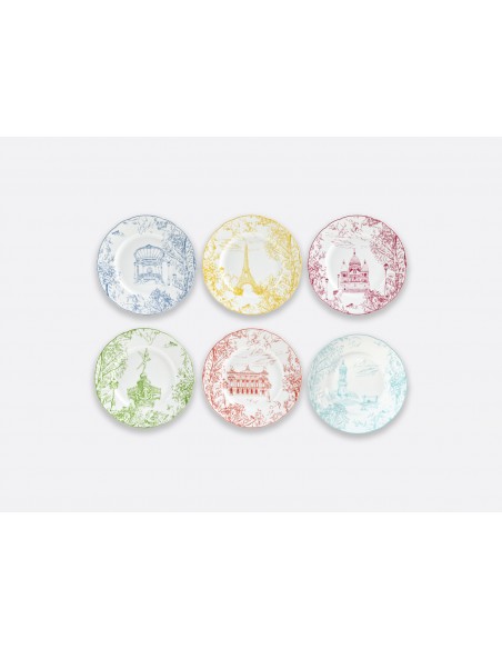 Set de 6 Platos de Postre Tout Paris