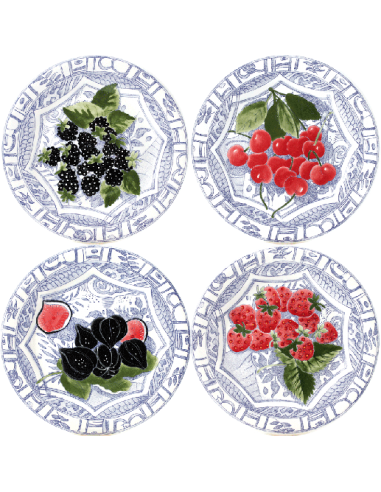 Set de 4 Platos de Postre Oiseau Bleu