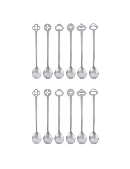 Set de 12 Cucharitas Oriental Living - Plateado