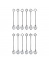 Set de 12 Cucharitas Oriental Living - Plateado